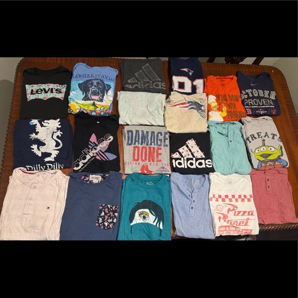 Men’s T- Shirt Lot (Adidas, Nike, Levi’s, & more)